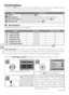 Page 4636
Movies
3Press shutter-release button all the way 
down to start recording.    Camera will take 
pictures at speciﬁ  ed interval until shutter-
r elease button is pressed again, memory 
is full, or 1800 frames have been recorded.  
M onitor turns oﬀ   and indicator lamp blinks 
gr een between shots.
1
Choose interval between shots.
2
Select and exit to movie options menu.  
Press  button to exit menu.
Th e Movie Menu
Pressing the  button in movie mode displays the movie menu.  Options chosen 
in this...