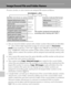 Page 158146
Technical Notes and Index
Image/Sound File and Folder Names
Pictures, movies, or voice memos are assigned file names as follows.
•Files are stored in folders named with a folder number followed by an identifier: 
“P_” plus a three-digit sequential number for pictures taken in Panorama 
assist scene mode (e.g. “101P_001”; A61) and “NIKON” for all other pictures 
(e.g. “100NIKON”). When the number of files within a folder reaches 9999, a new 
folder will be created. File numbers will be assigned...