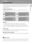 Page 131
Introduction
Introduction
About This Manual
Thank you for your purchase of a Nikon COOLPIX S640 digital camera. This manual 
was written to help you enjoy taking pictures with your Nikon digital camera. Read 
this manual thoroughly before use, and keep it where all those who use the 
product will read it.
Symbols and Conventions
To make it easier to find the information you need, the following symbols and 
conventions are used:
Notations
•A Secure Digital (SD) memory card is referred to as a “memory...