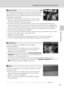 Page 7765
Shooting Suited to Scenes (Scene Mode)
More on Shooting
Use of a tripod is recommended in scene modes with which O is indicated. Set Vibration 
reduction (A153) to Off when using a tripod to stabilize the camera.
e Night portraitO
Use this mode for portraits taken at sunset or at night. The flash 
fires to light the portrait subject while preserving background 
lighting to achieve a natural balance between the main subject 
and background ambience.
•When the camera detects a human face, that face will...