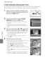 Page 126E14
Editing Still Images
Reference Section
e Skin Softening: Softening Skin Tones
The camera detects faces in images and creates a copy with softer facial skin tones. 
Copies created using the skin softening function are saved as separate files.
1Select an image in full-frame playback mode 
(A30) or thumbnail playback mode (A31) 
and press the d button.
2Use the multi selector to select eSkin 
softening and press the k button.
•The screen for selecting the degree of softening is 
displayed.
•If no faces...