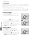 Page 162E50
The Playback Menu
Reference Section
E Voice Memo
Use the camera’s microphone to record voice memos for images.
•For an image that has no voice memo, the voice memo recording screen is 
displayed; for an image that has a voice memo (i.e., an image indicated by p in 
full-frame playback mode), the voice memo playback screen is displayed.
Recording Voice Memos
•Press and hold the k button to record a voice 
memo (up to 20 seconds).
•Do not touch the microphone during recording.
•During recording, o and...