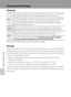 Page 208Technical Notes and Index
F6
Cleaning and Storage
Cleaning
Do not use alcohol, thinner, or other volatile chemicals.
Storage
Turn the camera off when not in use. Be sure that the power-on lamp is off before 
putting the camera away. Remove the battery if the camera will not be used for an 
extended period. Do not store the camera with naphtha or camphor moth balls, or 
in any of the following locations:
•Next to equipment that produces strong electromagnetic fields, such as 
televisions or radios...