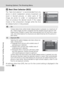 Page 9684
Shooting Options: The Shooting Menu
Shooting, Playback, and Setup Menus
A Best Shot Selector (BSS)
The “best shot selector” is recommended from situ-
ations in which inadvertent camera movement can
result in blurred pictures, or when parts of the
image are prone to under- or overexposure. BSS
may not produce the desired results if the subject
moves or the composition changes while the shut-
ter-release button is fully pressed.
At settings other than [Off], the icon for the current setting is displayed...