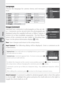 Page 128118
The Setup Menu Setup
Language
Choose the language for camera menus and messages 
from:
DeDeutschGerman
EnEnglishEnglish
EsEspañolSpanish
FrFrançaisFrench
ItItalianoItalian
NeNederlandsDutch
PoPortuguêsPortuguesePyРусскийRussian
SvSvenskaSwedish
Traditional Chinese
Simpliﬁ ed Chinese
Japanese
Korean
Image Comment
Add brief text com ments to photographs as they are tak-
en.  Com ments can be viewed when the pho to graphs are 
displayed using the supplied software or Nikon Capture 4 
Version 4.4 or...