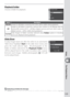 Page 145135
Setup
The Playback Menu
Playback Folder
Choose a folder for playback.
Option Description
ND200Images in all folders created by the D200 will be visible during playback.
AllImages in all folders created by cameras that conform to the Design Rule for 
Camera File System (DCF)—all Nikon digital cam er as and most other makes of 
digital camera—will be vis i ble during playback.
CurrentOnly images in folder currently selected using Folders option in shooting 
menu are displayed during playback.
Slide...
