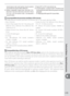 Page 185175
Technical Notes—Optional Accessories
manual exposure mode, preset aperture using lens aperture 
ring and determine exposure before shifting lens.
18 Exposure compensation required when used with AI 28–
85 mm f/3.5–4.5S, AI 35–105 mm f/3.5–4.5S, AI 35–135 mm 
f/3.5–4.5S, or AF-S 80–200 mm f/2.8D.  See teleconverter 
manual for details.19  Requires PK-12 or PK-13 auto extension ring.
20  Use preset aperture.  In exposure mode A, set aperture using 
focusing attachment before determining exposure and...