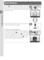 Page 3222
Tutorial—Basic Playback 
To delete  the  pho to graph  cur rent ly  dis played  in 
the monitor, press the 
 button.  A conﬁ rmation 
dialog will be dis played.  Press the 
 button again 
to de lete the image and re turn to play back.  To exit 
without deleting the picture, press the 
 button or 
press the shutter-release button halfway.
Basic Playback
Press the  button to view photographs.  The most 
recent photo will be displayed in the monitor; addi-
tional pictures can be displayed by pressing the...