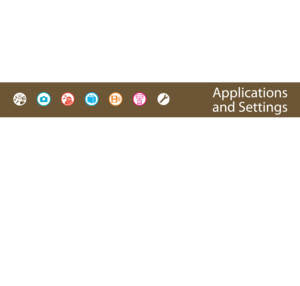 Page 11Applications
and Settings 