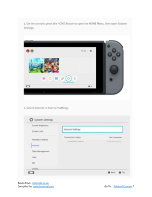 Page 17 
Taken from: nintendo.co.uk 
Compiled by: switchmanual.com  Go To :  Table of Content ^ 
  