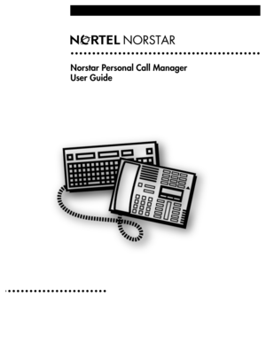 Page 1Norstar Personal Call Manager 
User Guide
•••••••••••••••••••••••••••••••••••••••••••••••••••••••••••••••••••• 