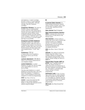 Page 235Glossary /235
P0941565 02 Modular ICS 5.0 System Coordinator Guide

 	  
  

#  :4# 


 
 	
	

) 
 1

 
*
Companion Wireless:&	 

 
	 &





 		  
 	 


 
   
    

 
 	 
 

 

 -  

 	 !
  
 	
   
/ 
  
  
 
 
...