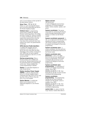 Page 246246/ Glossary
Modular ICS 5.0 System Coordinator Guide P0941565 02
  
 
  	  	
 
	 
 


Show Time:
²¡âÜ
-	  
 
 
 	 

     	  
 
 
 
	 
  	

Software keys: 



   
 	 

0
 
   
 + 
 
 
 $ 		 
 

 
 
  	  
 	 
 ! 
 	
  
...