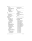 Page 136130 / Index
Modular ICS Companion Installer Guide P0992639 01
testing 93
troubleshooting
 95–96
updating software for
 49
using in US
 4
UTAM recognition of
 30
wiring length
power pair(s)
 22
TCM lines
 96
C
C3050 portables
deregistration
 83
registration
 80–82
cells (see Companion, cells)
clearance, RPI
 20
Companion
antenna
 64
base stations
 3, 30
cells, programming
cell nghbrs
 65
cell rad nghbr
 66
cell radios
 65
cells,assignment
 64
coverage area
 3
Diagnostic Software
 4
ID
 68
portable...