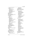 Page 619Index / 619
P0992638 03Modular ICS 6.0 Installer Guide
hospitality, setting time 440
clock source
becoming a source
 477
description
 476
network clock settings
 478
primary reference 477
programming
 481
sample configurations
 478–481
secondary reference 477
timing master
 477
clocking cartridge
 52
ClockSrc 464
CO fail, TI and PRI
 460
combo cartridg, installation planning
 180
common dialing plan 110
common settings
list
 280
programming
 381
Companion
answer DN
 314
changing DNs
 425
equipment list...