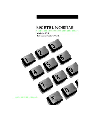Page 1•

Modular ICS
Telephone Feature Card 