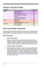 Page 745 - 4
Interface / Terminal ID Table
Data Format Editor Commands
When working with the Data Format Editor, a virtual cursor is moved along your 
input data string.  The following commands are used to both move this cursor to 
different positions, and to select, replace, and insert data into the final output.  
Send Commands
Send all characters
F1 Include in the output message all of the characters from the input 
message, starting from current cursor position, followed by an insert 
character.  Syntax =...