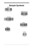 Page 187Sample Symbols
UPC A
0  123456  7890Interleaved 2 of 5
Code 128
EAN 13
1234567890
Code 128
9  780330  290951
654
EAN 8
3210  5
456123
8 0
UPC-E 