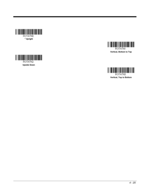 Page 1034 - 25
* Upright
Vertical, Bottom to Top
Upside Down
Vertical, Top to Bottom 