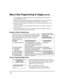 Page 28 
 
– 28 – 
Macro Key Programming & Usage (cont’d) 
 
  The keypad beeps to acknowledge your input and displays the command you 
entered (followed by “F”). 
4.  Enter the next command, followed by press/holdin g the “D” key for at least two 
seconds. The keypad beeps and displays the keystrok es entered so far. 
5.  Repeat until all the desired commands (up to 16  characters including the “F”s) 
have been entered . 
  Be sure to check your keystrokes before continuing . If you made a mistake, you 
must...