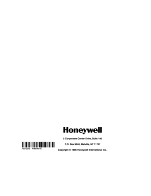 Page 48   
                     
    
ÊN5100V5BŠ
 
N5100V5   4/99 Rev C 
 
2 Corporatee Center Drive, Suite 100 
P.O. Box 9040, Melville, NY 11747 
Copyright © 1996 Honeywell International Inc.
        