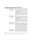 Page 50   
– 50 – 
Programming Device Timers (cont’d) 
 
00 ON TIME ? 
00:00 PM 
Enter  the  time  you  want  the  device  turned  on  
using  00:01  -  11:59  format.  When  the  display  
shows  the  desired  time,  press  the 
  key  to  move 
to  the  AM/PM  field.  Press  any  key  0-9  to  change  
the AM/PM indication.  
Enter 00:00 if this timer is not being used to turn  
something  ON  for  the  days  selected  below.  (Ex.  
using  one  timer  to  turn  lights  on  one  day  and 
using  another...