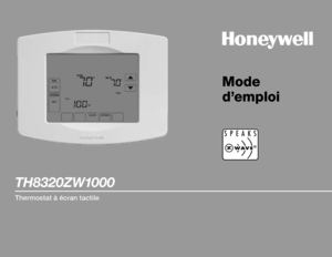 Page 25Mode  
d’emploi
TH8320ZW1000
Thermostat à écran tactile   