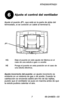 Page 29 7 69-2448ES—03
RTH2300/RTH221
Ajuste el puente JP1, que está en la parte de atrás del  termostato, si se conectó un cable al terminal G.
Ajuste el control del ventilador6
HGDeje el puente en este ajuste de fábrica en el caso de una estufa a gas o a aceite
HEPonga el puente en esta posición en el caso de una estufa eléctrica.
Ajuste incorrecto del puente: un ajuste incorrecto es evidente en un sistema de gas o de aceite. Cuando la calefacción se encienda saldrá aire frío de las rejillas, puesto que el...