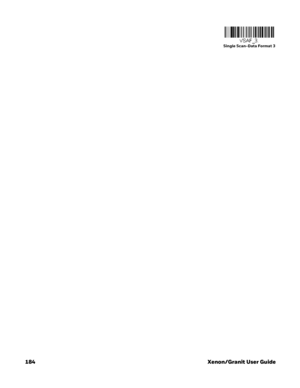 Page 204184 Xenon/Granit User Guide
Single Scan-Data Format 3 