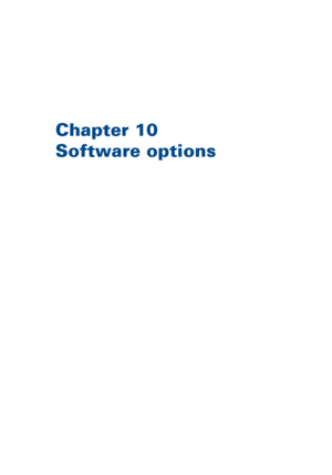 Page 325Chapter 10
Software 
options
Downloaded From ManualsPrinter.com Manuals 