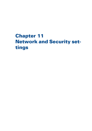 Page 329Chapter 11
Network and Security set-
tings
Downloaded From ManualsPrinter.com Manuals 