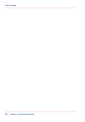 Page 228Chapter 5 - Use the printing system228Event messages
Downloaded From ManualsPrinter.com Manuals 