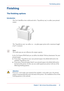 Page 37Finishing
The finishing options
Introduction
The Océ ColorWave 600 is delivered with a 'Top delivery tray' to collect your printed
output. The 
'Top delivery tray' can collect 50 - 100 plain paper prints with a maximum length
of
 48" [1200mm].
Note:
The media type you use influences the output capacity. In the Océ Express WebTools you 
can define the default 'Delivery destination' for your
printed output. • If you

 select 
'Top delivery tray' your printed output is by...