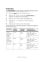 Page 69B6500 User’s Guide> 69
Parallel Menu
The Parallel Menu provides access to the Parallel settings. Use the 
following procedure to enter the parallel menu:
1.Press the MENU button on the control panel.
2.Press the < > button until the text “Parallel Menu” is 
shown on the second line of the display.
3.Press the < > button to enter the parallel menu.
4.Press the 
 or  buttons to move through the 
submenus.
5.Press the < > button to enter the submenu.
Use the procedures in the following table to access and...