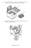 Page 96C3400n User’s Guide
96 3.Remove each image drum units, starting with the front. Cover 
the image drum units to protect them from direct light
    IDs _ all out_cover_F8_19.jpg  
4.Locate the two fasteners (1) at each side of the belt (3) and the 
lifting bar (2) at the front end.
     unlock belt_F5_08.jpg  
Downloaded From ManualsPrinter.com Manuals 