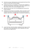 Page 102
102 – C610/C711 User’s Guide
3.Pull the two fuser retaining levers (b) towards the front of the 
printer so that they are fully upright.
4.Holding the fuser by its handle (a), lift the fuser straight up 
and out of the printer. If the fuser is still warm, place it on a 
flat surface which will not be damaged by heat.
5.Remove the new fuser from its packaging and remove the 
transit material.
6.Holding the new fuser by its hand le, make sure that it is the 
correct way round. The retaining levers
 (b)...