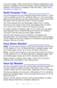 Page 15
15 – C610/C711 User’s Guide
runs out of paper. When printing from Windows applications, this 
function is enabled in the driver settings. When printing from other 
systems, this function is enabled in the Print Menu. (See  “Menu 
Functions” on page 23 .)
Multi Purpose Tray ______________
The multi purpose tray can handle the same sizes as trays 1, 2 and 
3 but in weights up to 67 lb. US Bond (250 
g/m²). For very heavy 
paper stock use the face up (rear)  paper stacker. This ensures that 
the paper path...