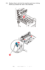 Page 78
78 – C610/C711 User’s Guide
(b) Replace fuser unit into the machine and move locking levers (e) toward the rear of the machine.
e
Downloaded From ManualsPrinter.com Manuals 