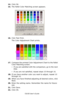 Page 268C6150 User’s Guide
268
14.Click OK.
15.The Pallet Color Matching screen appears.
      cadjust1.jpg               
16.Click Test Print.
The Color Adjustment Chart prints.
     Fig5-17.jpg          
17.Compare the printed Color Adjustment Chart to the Pallet 
Color Matching screen.
-If you are satisfied with the comparison, go to the next 
step.
-If you are not satisfied, repeat steps 10 through 16.
18.If you have another color you want to adjust, repeat 10 
through 16.
19.When you have finished adjusting...