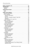 Page 3C6100 Series User’s Guide
3
Contents
Notes, Cautions, etc. . . . . . . . . . . . . . . . . . . . . . . . . . . .  12
Introduction  . . . . . . . . . . . . . . . . . . . . . . . . . . . . . . . . .  13
Features . . . . . . . . . . . . . . . . . . . . . . . . . . . . . . . . . . . .13
Options  . . . . . . . . . . . . . . . . . . . . . . . . . . . . . . . . . . . .13
Parts of the Printer . . . . . . . . . . . . . . . . . . . . . . . . . . . .  14
Front  . . . . . . . . . . . . . . . . . . . . . . . . . . ....