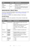 Page 5353 – C710n User’s Guide
Administrator (Boot) Menu
This menu is only accessible to System Administrators. In order to gain access 
to this menu, follow the instructions in “How to Change the Settings: 
Administrator” on page 24.
This menu is in English only (default settings in bold type).
Parallel Setup
This menu controls the operation of the printer’s Parallel data 
interface.
New 
Password
xxxxSets a new password to enter Print 
Statistics menu.
Ver ify 
Password
xxxxRe-enter new password set to enter...