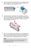 Page 93
93 – C610/C711 User’s Guide
5.With the colored toner release lever (1) to the right, pull the 
lever towards you. This will  release the bond between the 
toner cartridge and the image drum unit.
6.Lift the right-hand end of the toner cartridge (1) and then 
draw the cartridge to the right  to release the left-hand end as 
shown (2), and withdraw the toner cartridge out of the image 
drum cartridge. Place the cartridge on a piece of paper to 
avoid marking your furniture.
7.Take the new image drum...