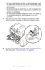 Page 22
22 – C610/C711 User’s Guide
• For two-sided (duplex) printing on letterhead paper load the paper with pre-printed si de down and top edge away 
from the printer. (Optional duplex unit must be installed for 
this function.)
• Envelopes should be loaded fa ce up with top edge to the 
left and short edge into the pr inter. Do not select duplex 
printing on envelopes.
• Do not exceed the paper capacity of about 100 sheets or  10 envelopes. Maximum stacking depth is 3/8-inch 
(10
 mm).
5.Press the tray latch...