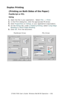 Page 352C7350/7550 User’s Guide: Windows Me/98/95 Operation  •  352
Duplex Printing
(Printing on Both Sides of the Paper)
PostScript or PCL  
Using
1.Open the file in your application.  Select File → Print.
2.In the Print dialog box, click the appropriate PS driver.
3.Click Properties (or Setup, or your application’s equivalent).
4.On the Setup tab, under 2-Sided printing, select Long Edge 
Binding or Short Edge Binding.
5.Click OK. Print the document.
 C73_Me_PS_Duplex2k.tif and C73_Me_PCL_Duplex2k.tif...