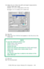 Page 439C7350/7550 User’s Guide: Windows NT 4.0 Operation  •  439
4.Select the unit. Enter the width and length measurements. 
Custom page sizes range: 
•Width: 3½ to 8½ inches [89 to 216 mm]
•Length: 5 to 14 inches [127 to 356 mm]
 C73_NT_PCL_Custom1K.tif 
5.Click OK.
6.Check that User Defined now appears in the Size list on the 
Setup tab.
 
7.Click OK.
8.Print the document.
NOTE
To save the setting for future use:
•Click Paper Feed Options. 
•Click Custom Size.
•Select the unit. 
•Enter the relevant...