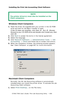 Page 630C7350/7550 User’s Guide: Print Job Accounting Utility   •  630
Installing the Print Job Accounting Client Software
  
Windows Client Computers
1.Place the driver CD supplied with your printer in the CD-ROM 
drive and wait for the Menu Installer to open.
If the CD does not AutoPlay, click Start  Æ  Run  Æ  Browse. 
Browse to your CD-ROM drive and double-click Install.exe, then 
click OK.
2.Click Next to accept the terms in the license agreement.
3.Select the language.
4.Click Network Software →...