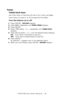 Page 30C7350/7550 User’s Guide: Setting Up   •  30
Toner
TONER SAVE Mode
Use Toner Save to maximize the life of your toner cartridges.
Toner Save is turned on or off through the Print Menu.
Turn the feature on or off
1.Press ONLINE.  OFFLINE displays.
2.Press MENU repeatedly until 
PRINT MENU displays.
3.Press SELECT.
4.Press ITEM (either + or -) repeatedly until 
TONER SAVE 
displays.
5.Press VALUE (either + or -) until the desired status displays.
ON:  Toner Save is activated (turned on).
OFF:  Toner Save is...