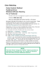 Page 335C7350/7550 User’s Guide: Windows Me/98/95 Operation  •  335
Color Matching
Color Control Method
PostScript Driver
Windows ICM Color Matching 
PCL or PostScript
•ICM is the color management system built into Windows.
•Affects RGB data only.  
•Can be associated with either the PCL or PS driver
Windows ICM uses ICC profiles for your monitor and printer.  These 
profiles describe the colors that your device is capable of 
reproducing. ICC profiles can be associated with your printer via 
the Color...