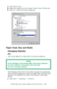 Page 400C7350/7550 User’s Guide: Windows NT Printer Drivers  •  400
7.Click Media Type.
8.Select the media from the Change ‘Media Type’ Setting list.
9.Click OK.  Close the Printers dialog box.
 C73_NT_PS_MediaTypek.tif 
Paper Feed, Size and Media
Changing Defaults
PCL  
The normal default for these items is automatic detection.
 
The following printer driver instructions are given as a guide only. 
Some software applications require the paper feed, size and media 
settings to be selected from within the...