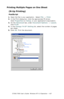 Page 427C7350/7550 User’s Guide: Windows NT 4.0 Operation  •  427
Printing Multiple Pages on One Sheet
(N-Up Printing)
PostScript
1.Open the file in your application.  Select File → Print.
2.In the Print dialog box, click the appropriate PS driver. 
Click Properties (or Setup, or your application’s equivalent).
3.On the Advanced tab, under Document Options → Layout, 
click N-UP.
4.In the Change ‘N-UP’ Setting list, select the number of pages 
per sheet,
5.Click OK. Print the document.
  C73_NT_PS_NUpK.tif...